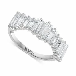 Budget ⌛ EFFY Collection EFFY® White Topaz Emerald-Cut Ring (2-7/8 Ct. T.w.) In Sterling Silver ⌛