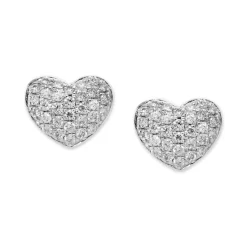 Top 10 ✔️ EFFY Collection EFFY® Diamond Heart 18 Pendant Necklace (1/4 Ct. T.w.) In Sterling Silver Or 14k Gold-Plated Sterling Silver ✔️