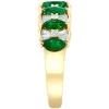 Wholesale 🎁 EFFY Collection EFFY® Diamond (1/3 Ct. T.w.) & Tsavorite Accent Twin Panther Statement Ring In Sterling Silver & 14k Gold-Plate 14k Yellow Gold Plated/ Sterling Silver 🎁