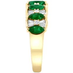 Wholesale 🎁 EFFY Collection EFFY® Diamond (1/3 Ct. T.w.) & Tsavorite Accent Twin Panther Statement Ring In Sterling Silver & 14k Gold-Plate 14k Yellow Gold Plated/ Sterling Silver 🎁
