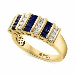 Cheap 👏 EFFY Collection EFFY® Sapphire (5/8 Ct. T.w.) & Diamond (1/3 Ct. T.w.) Ring In 14k Gold ✔️