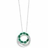 Buy 🎁 EFFY Collection EFFY® Emerald (2-1/8 Ct. T.w.) & Diamond (1/3 Ct. T.w.) Multi-Ring 18 Pendant Necklace In 14k White Gold ✔️