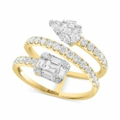 Best reviews of ⭐ EFFY Collection EFFY® Diamond Multi-Cut Cluster Coil Ring (1-5/8 Ct. T.w.) In 14k Gold Yellow Gold 🤩