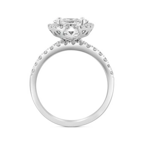 Cheap 🔥 EFFY Collection EFFY® Diamond Multi-Cut Halo Cluster Bridal Set (1-1/2 Ct. T.w.) In 14k White Gold ✨ - Image 7