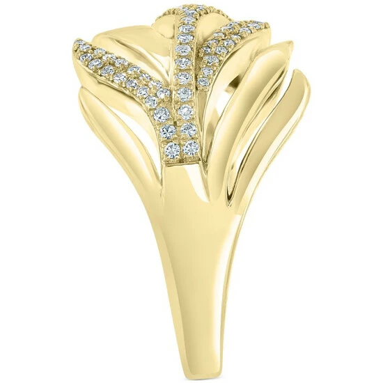 Cheapest ✨ EFFY Collection EFFY® Diamond Statement Ring (1-1/3 Ct. T.w.) In 14k Gold Yellow Gold 👍 - Image 4