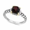 Cheap 😀 EFFY Collection EFFY® Rhodolite Garnet (1-9/10 Ct. T.w.) & Diamond Accent Statement Ring In Sterling Silver & 18k Gold 🧨