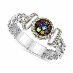 Brand new 😍 EFFY Collection EFFY® Multi-Stone (1-5/8 Ct. T.w.) Statement Bracelet In 18K Yellow Gold Over Sterling Silver Multi Gemstones 😍