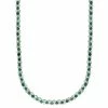 Top 10 🔥 EFFY Collection EFFY® Emerald (7-5/8 Ct. T.w.) & Diamond (7/8 Ct. T.w.) 18 Collar Necklace In Sterling Silver 👍