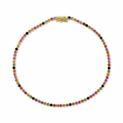 New 🎉 EFFY Collection EFFY® Multi-Sapphire Tennis Bracelet (2-1/3 Ct. T.w.) In 14k Gold (Also In Ruby) Multicolor Sapphire ⭐