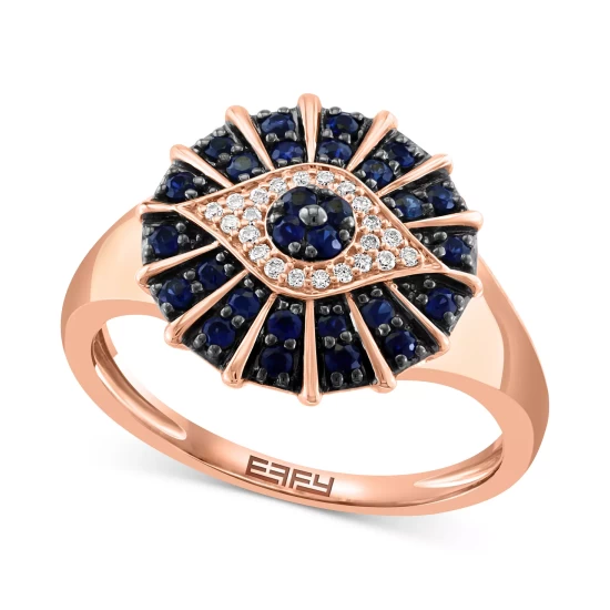 Best Sale 🔥 EFFY Collection Balissima By EFFY® Onyx (10 X 10mm) And Diamond Accent In Sterling Silver ⌛