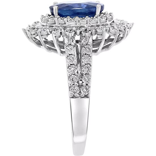 Flash Sale 👍 EFFY Collection Sunset By EFFY® Marquise-Cut Blue Topaz (7-1/10 Ct. T.w.) And Diamond (1/8 Ct. T.w.) Wrap Ring In 14k Gold (Also In Citrine, Lemon Quartz, Green Quartz, Smoky Quartz & Pink Amethyst) 🛒 - Image 2