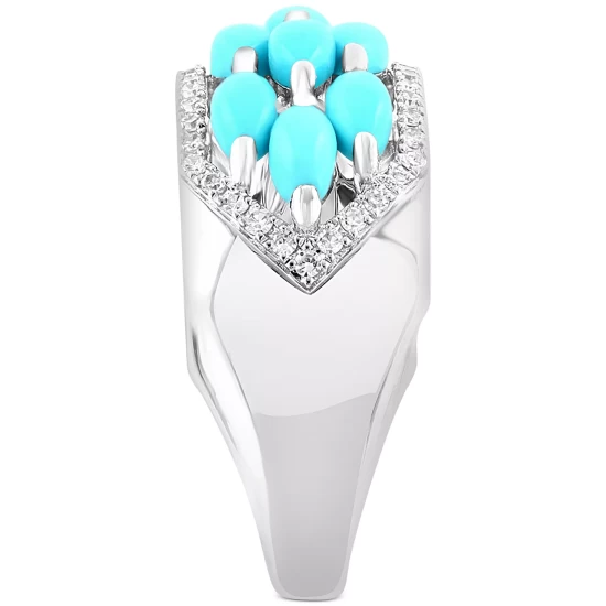 Buy ⭐ EFFY Collection EFFY® Multi-Color Diamond (1-1/20 Ct. T.w.) & Tsavorite Accent Panther Ring In 14k Gold Yellow Gold ❤️ - Image 4