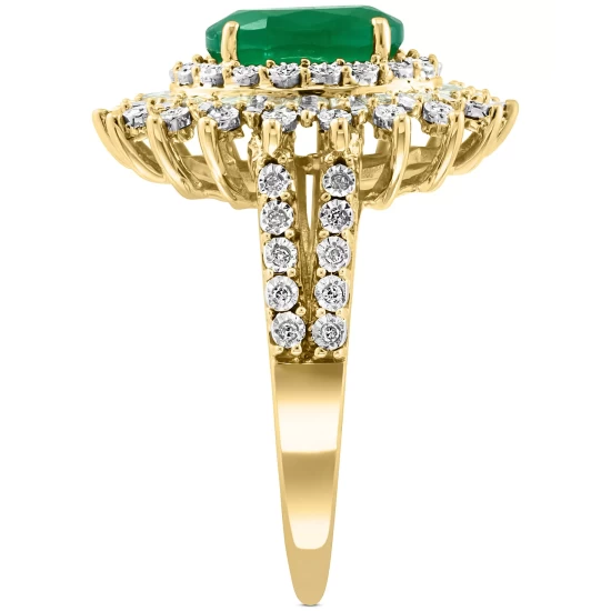 Flash Sale 👍 EFFY Collection Sunset By EFFY® Marquise-Cut Blue Topaz (7-1/10 Ct. T.w.) And Diamond (1/8 Ct. T.w.) Wrap Ring In 14k Gold (Also In Citrine, Lemon Quartz, Green Quartz, Smoky Quartz & Pink Amethyst) 🛒 - Image 4