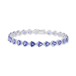 Wholesale 🔔 EFFY Collection Seaside By EFFY® Sapphire (1/2 Ct. T.w.) & Diamond (1/10 Ct. T.w.) Starfish Pendant Necklace In 14k White Gold 🧨