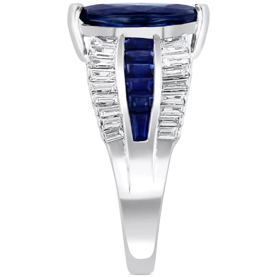 Best reviews of 😍 EFFY Collection EFFY® Sapphire (2-3/8 Ct. T.w.) & Diamond (1/2 Ct. T.w.) Marquise Statement Ring In 14k White Gold 🔥 - Image 6