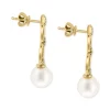 Deals 😉 EFFY Collection EFFY® Cultured Freshwater Pearl Drop Earrings In 14k Gold (5-1/2mm And 11mm) Yellow Gold ✔️
