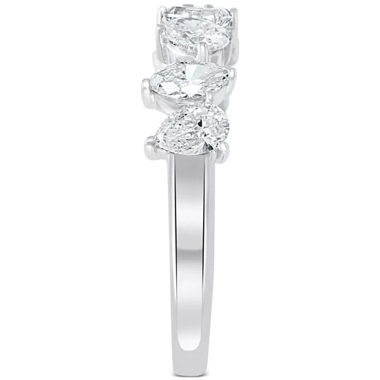 Cheapest 👏 EFFY Collection EFFY® Diamond Multi-Shape Ring (1-3/8 Ct. T.w.) In 14k White Gold 🌟 - Image 6