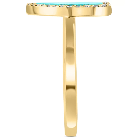 Buy 😀 EFFY Collection Citrine (7-3/8 Ct. T.w.) & Diamond (3/4 Ct. T.w.) Ring In 14k Yellow Gold 🌟 - Image 3