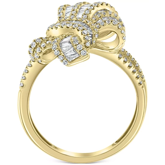 Discount ❤️ EFFY Collection EFFY® White Diamond (3/4 Ct. T.w.) & Multicolor Diamond (1-1/4 Ct. T.w.) Statement Ring In 14k Two-Tone Gold Two Tone 👍 - Image 2