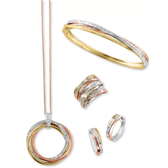 Buy 🎁 EFFY Collection EFFY® Diamond Pavé Heart Stud Earrings (1/5 Ct. T.w.) In Sterling Silver Or 14k Gold-Plated Sterling Silver ✔️ - Image 4