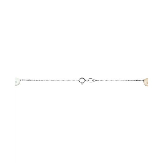 Coupon 🌟 EFFY Collection EFFY® Cultured Freshwater Pearl (6-7mm) Necklace In Sterling Silver (Available In Oval Or Round) Pink Oval 🥰 - Image 4