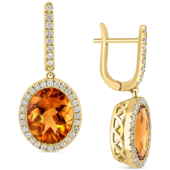 Best reviews of 😀 EFFY Collection EFFY® Diamond Bar Stud Earrings (1/20 Ct. T.w.) In Sterling Silver Or 14k Gold-Plated Sterling Silver 👍