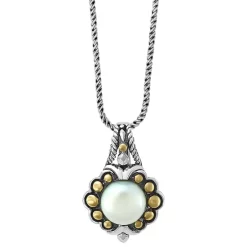 Flash Sale 🧨 EFFY Collection EFFY® Emerald (1-1/8 Ct. T.w.) & Diamond (1/20 Ct. T.w.) Open Heart 18 Pendant Necklace In Sterling Silver 🛒