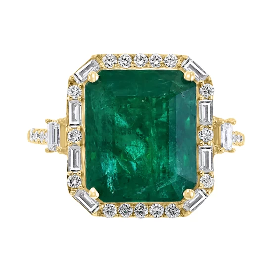 Top 10 ✔️ EFFY Collection EFFY® Emerald (5-1/2 Ct. T.w.) & Diamond (1/2 Ct. T.w.) Statement Ring In 14k Gold Or 14k White Gold Emerald/white Gold 🎁 - Image 7