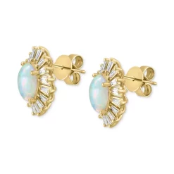 Promo 👍 EFFY Collection EFFY® Men's Lapis & Blue Sapphire (1/8 Ct. T.w.) Evil Eye Cufflinks In Sterling Silver & 18k Gold ⭐