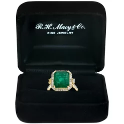 Top 10 ⭐ EFFY Collection EFFY® Amethyst (4-3/4 Ct. T.w.) & Diamond (1/8 Ct. T.w.) Statement Ring In 14k Gold ⌛