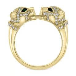 Coupon ✔️ EFFY Collection EFFY® Men's Multi-Gemstone & Diamond (1/10 Ct. T.w.) Evil Eye Ring In Sterling Silver & 14k Gold 🧨