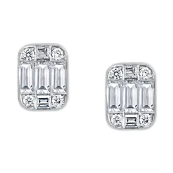 Cheap 🎉 EFFY Collection EFFY® Amethyst (3-1/3 Ct. T.w.) & Rhodolite (1-5/8 Ct. T.w.) Huggie Hoop Earrings In Sterling Silver 🔥