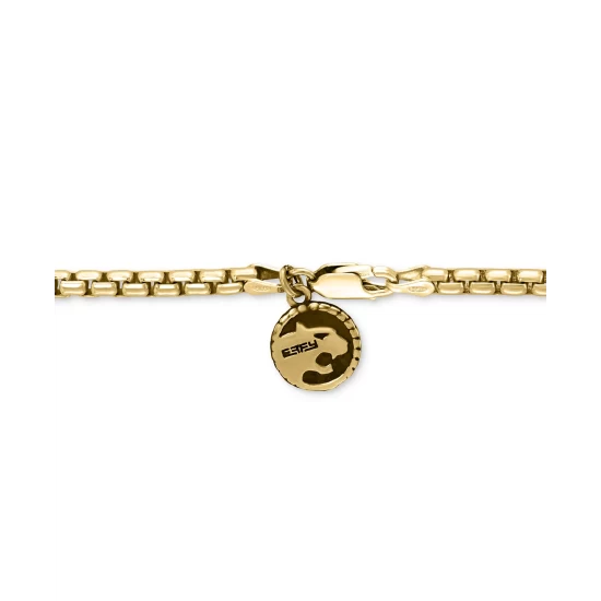 Discount 🔥 EFFY Collection EFFY® Men's Onyx 22 Pendant Necklace (1-1/2 Ct. T.w.) In 14k Gold-Plated Sterling Silver Gold Over Silver 🤩 - Image 4