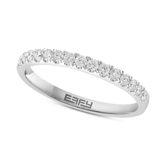 Cheap 🔥 EFFY Collection EFFY® Diamond Multi-Cut Halo Cluster Bridal Set (1-1/2 Ct. T.w.) In 14k White Gold ✨ - Image 9