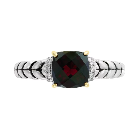 Flash Sale ⭐ EFFY Collection EFFY® Ruby (2-1/10 Ct. T.w.) & Diamond (3/8 Ct. T.w.) Multirow Ring In 14k White Gold 👍 - Image 3
