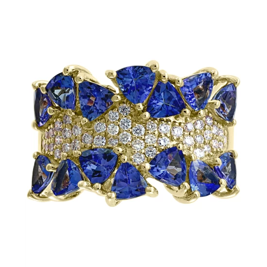 Deals 👏 EFFY Collection EFFY® Tanzanite (3 Ct. T.w.) & Diamond (3/8 Ct. T.w.) Ring In 14k Gold 🌟 - Image 5