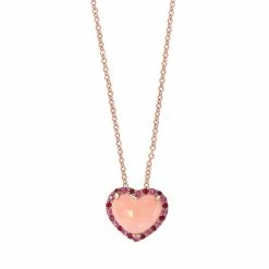 Discount 🛒 EFFY Collection EFFY® Multi-Gemstone (2-3/8 Ct. T.w.) Pendant In 14k Rose Gold Pink Opal 🎉