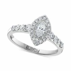 Promo 😀 EFFY Collection EFFY® Diamond Marquise Halo Engagement Ring (3/4 Ct. T.w.) In 14k White Gold ✔️